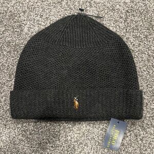 New w tags Polo Ralph Lauren Black Knit Beanie